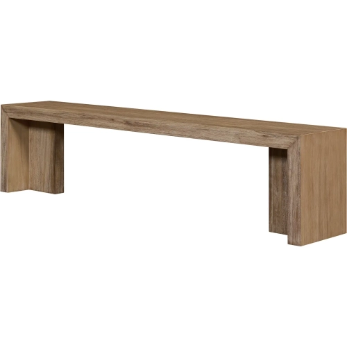 Zerano 74" Dining Bench in Brushed Smoke Wood